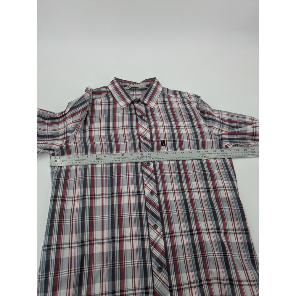 Travis Mathew Button-Up Men's Size Medium Red Gra… - image 3